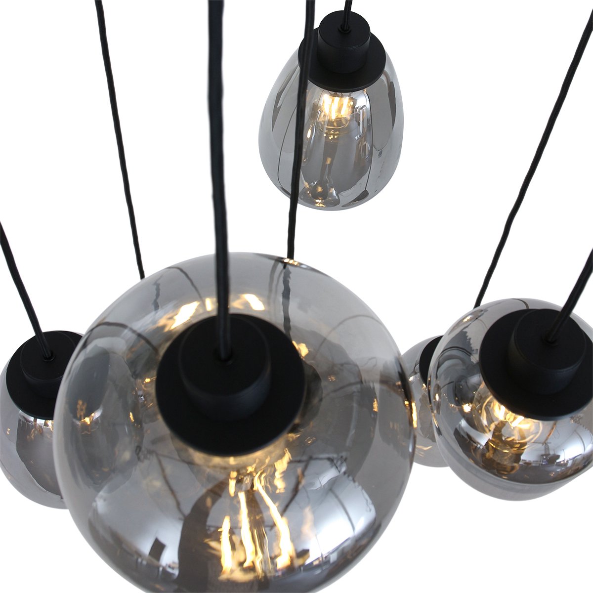 Lampe suspendue Steinhauer Reflexion - Noir