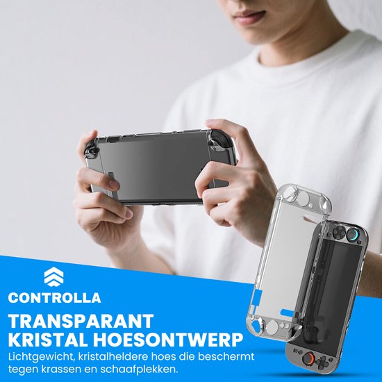 Controlla - Étui adapté à la Nintendo Switch 2 - Étui adapté à la Nintendo Switch 2 - Comprend un protecteur d'écran - Étui de protection - Poignées de pouce
