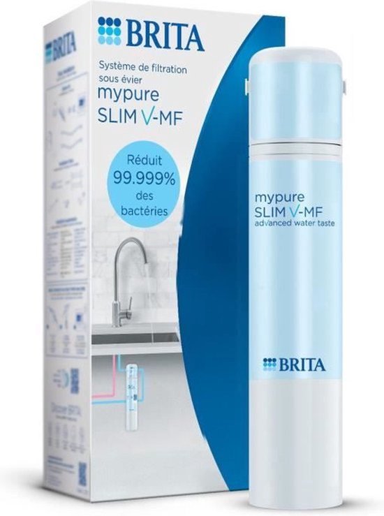 Système de filtration d'eau - BRITA - Mypure SLIM V-MF - 2 pressions - 6,9 bars max. - 8 000 L d'eau filtrée / 12 heures