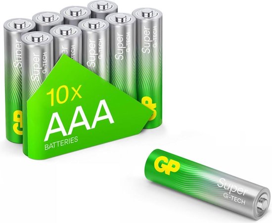 Pile GP Super Alcaline - AAA - paquet de 10 - blister d'action (6+4)