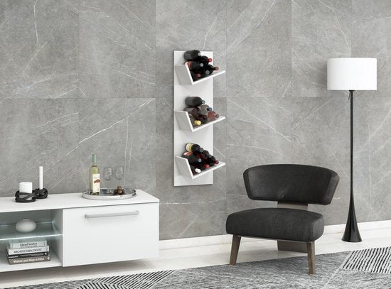Étagère murale design pour vinyles LP « Sulda », blanche