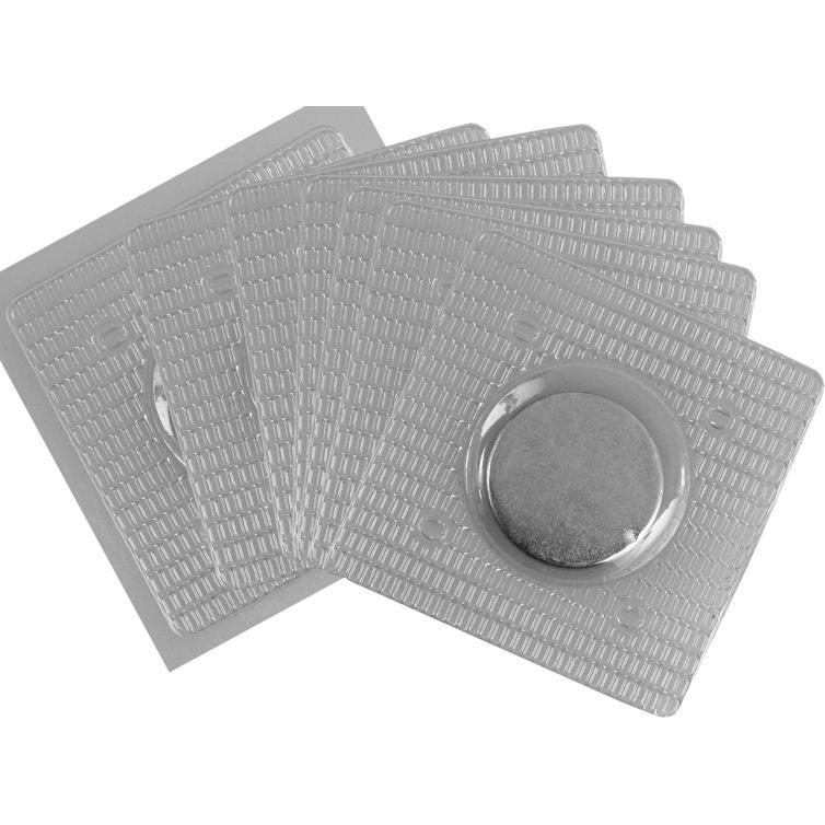 Connex Set de 8 aimants - Rond cousu - Néodyme - 18 mm de diamètre - jusqu'à 1,9 kg