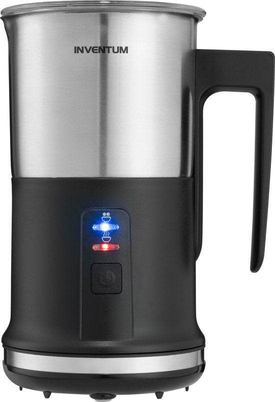 Inventum MK350 - Mousseur à lait électrique - 115/240 ml - Mousseur chaud/froid - Chauffant - Sans PFAS - Revêtement anti-adhésif - Noir/RS