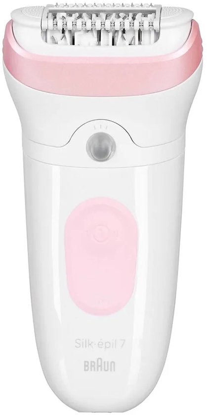 Braun Silk·épil 7 - Épilateur pour une épilation facile - Une peau lisse durablement - 7-000 - Blanc/Flamingo