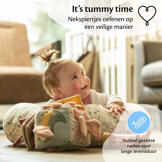 Ella Voedingskussen met hoes van 100% katoen - Zwangerschapskussen - Inclusief afneembare en wasbare hoes - Dieren print