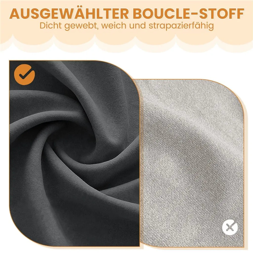 Chaise de bureau pivotante Yaheetech en velours avec double coussin, gris foncé