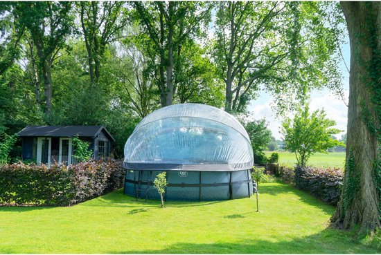 EXIT Abri de piscine ECO ø488 cm - Dôme de piscine - Universel - Accessoire de piscine - Résistant aux intempéries
