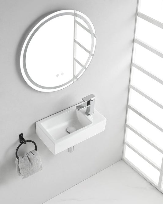 Wiesbaden Rhea fontaine droite 45.5x26x12cm blanc