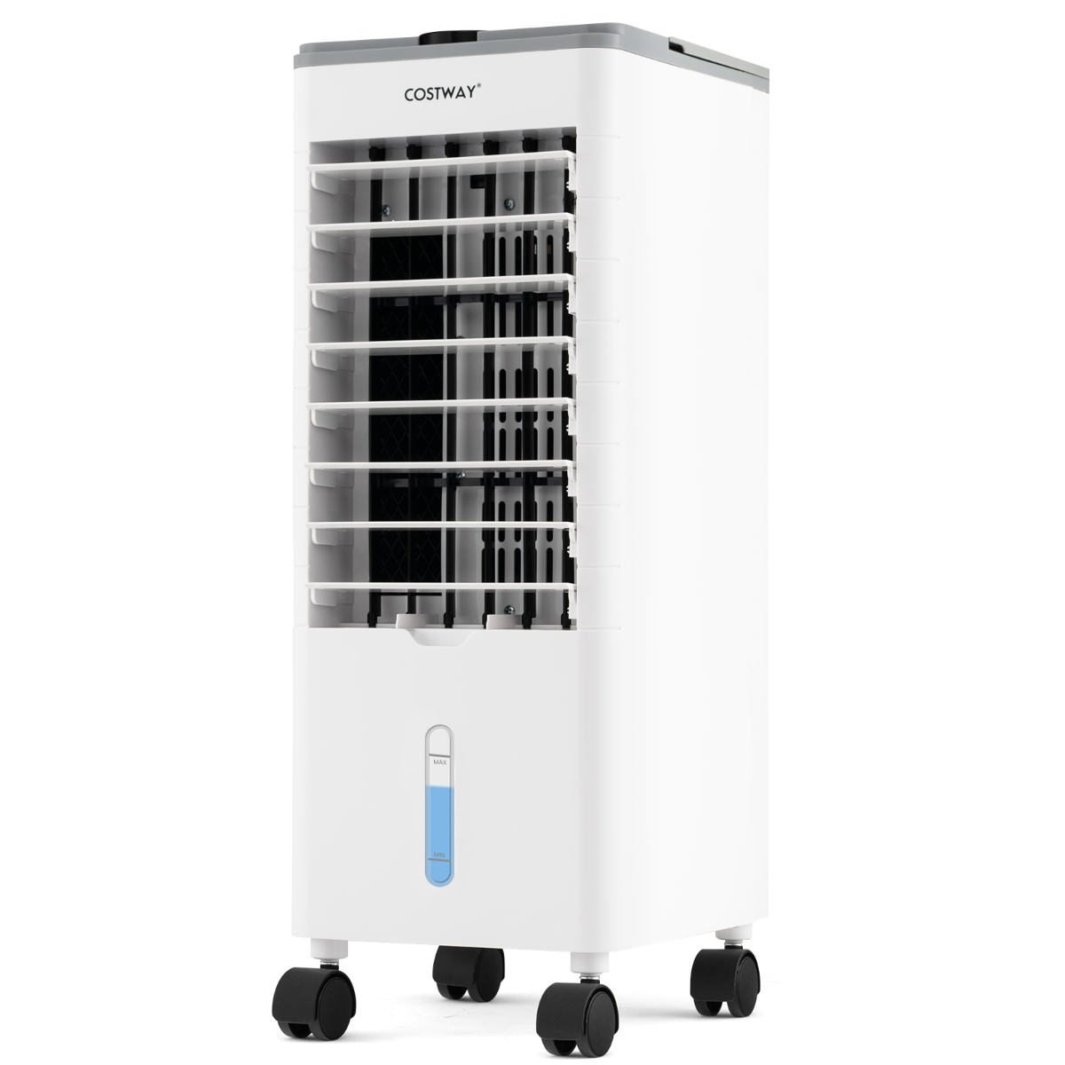 Coast Mobile Air Conditioner - 3 en 1 - Sans tuyau d'évacuation - 60W - 2.8L - 25.5 x 22 x 59 cm - Blanc