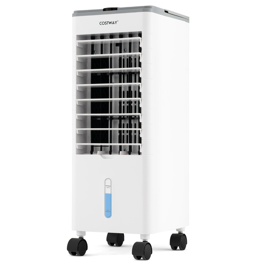 Coast Mobile Air Conditioner - 3 en 1 - Sans tuyau d'évacuation - 60W - 2.8L - 25.5 x 22 x 59 cm - Blanc