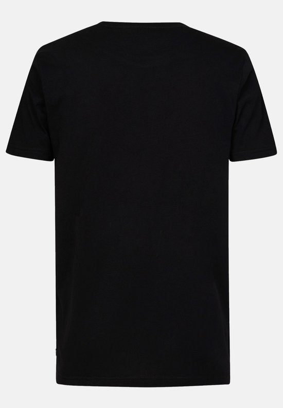 Lot de 3 t-shirts pour homme Petrol Industries - Col rond - Coton - Coupe classique - Lot de t-shirts à manches courtes - Lot de 3 pièces - Noir - Taille XL
