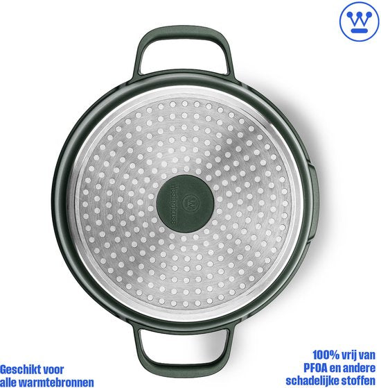 Casserole Westinghouse Performance – Ø 24 cm – Casserole à induction – Avec couvercle – Verte