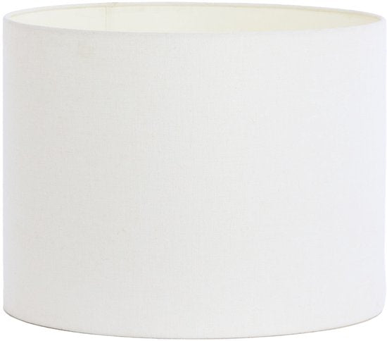 Light & Living Abat-jour cylindrique Livigno - Blanc - Ø 50 x 38 cm - Moderne
