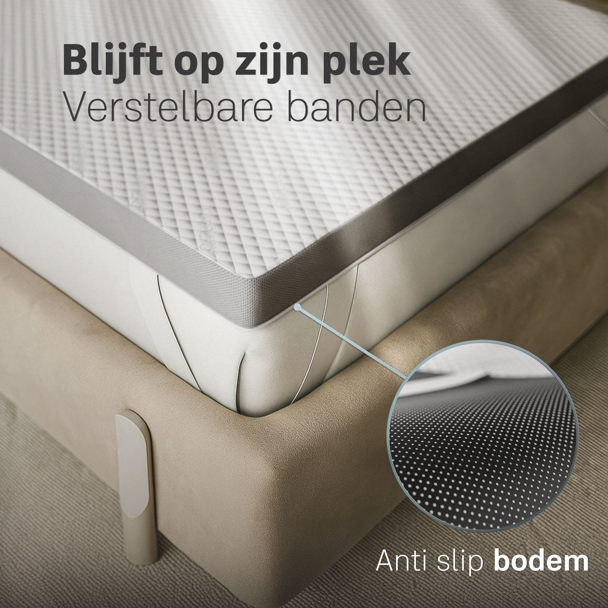 CozySense® - CubeTech Topper Matelas Topdeck - 120 x 200 cm - équipé de plus de 100 cubes de confort et de gel réfrigérant et housse lavable - pour les maux de dos et le soulagement de la pression - mousse à mémoire de forme et textile blanc