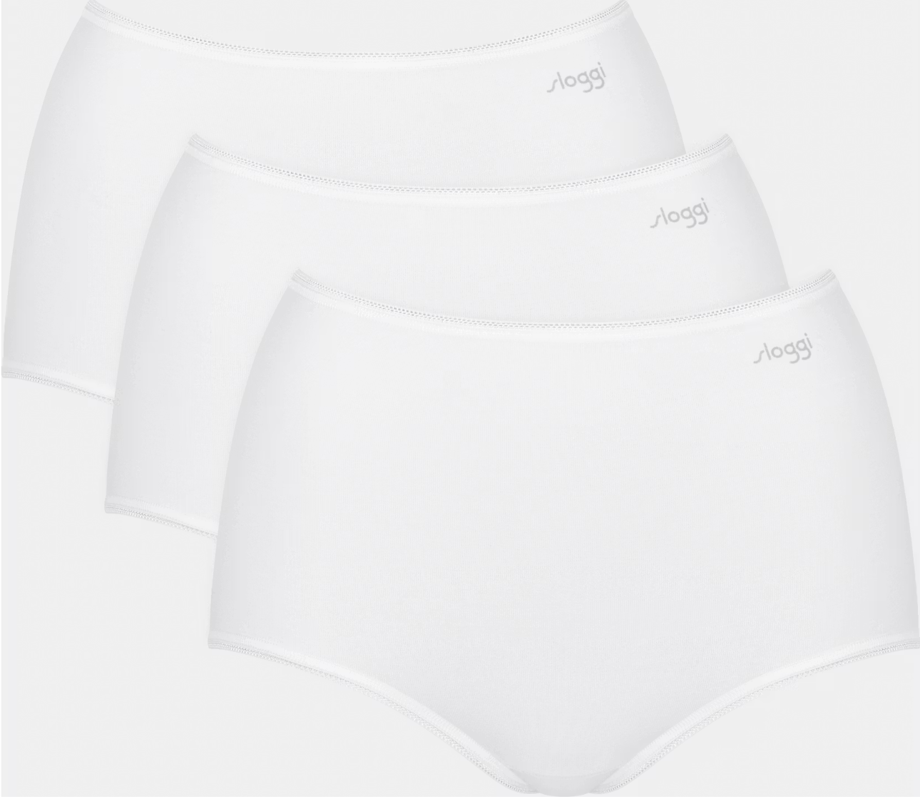 Sloggi Pure Comfort H Maxi Briefs 3-pack - Blanc - Taille XS