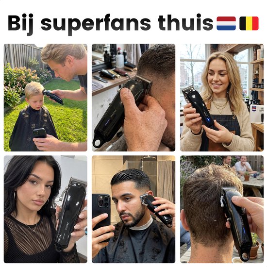 Tondeuse pour cheveux pour hommes - Kit de coiffure 20 pièces - Tondeuse pour cheveux et barbe - Kit de coupe avec ciseaux de coiffure