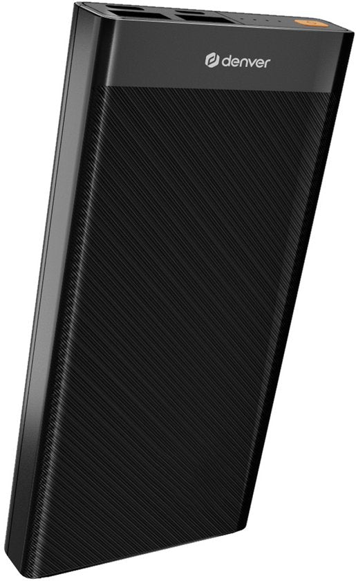 Batterie externe Denver - 10 000 mAh - Charge rapide 22,5 W - Indicateur LED - Kit d'urgence - PQC10008