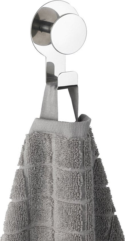 Wenko Crochet de suspension autocollant chromé - 24444100 - À fixer sans perçage, autocollant