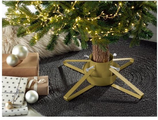 Livarno Home Support pour sapin de Noël - Or - Métal