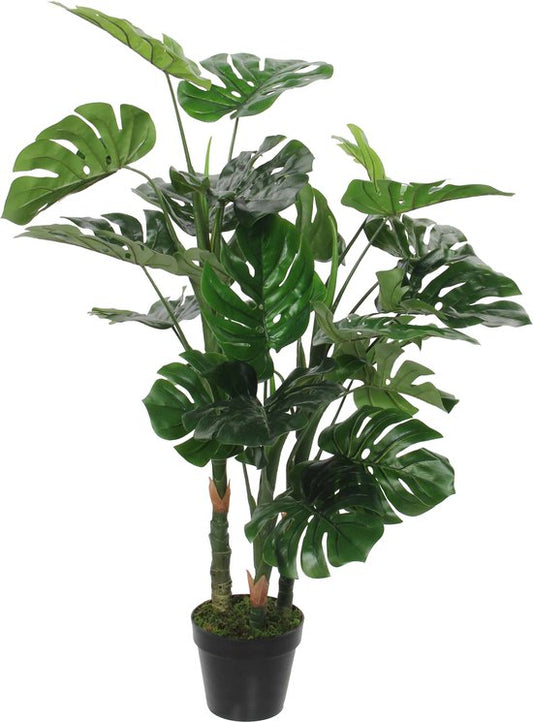 Plante Artificielle Monstera - Mica Decorations - H100 x Ø75 cm - Vert