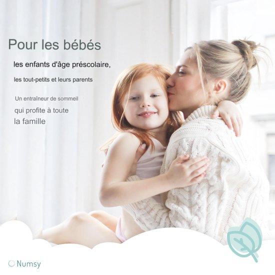 Appareil de Bruit Blanc pour Bébés/Adultes Numsy Paradise, Entraîneur de sommeil, Blanc