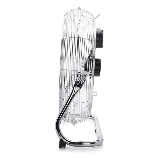 Ventilateur de sol métallique Tristar 50 cm – 3 vitesses – Ventilateur de type « box » – Orientable à 130° – Débit d'air puissant – VE-5885