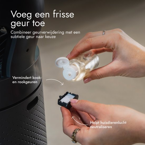 Ventilateur et purificateur d'air Bloomfold Cyclone – Filtre HEPA H13 et rayonnement UVC – CADR de 400 m³/h – Purificateur d'air - Classe de filtration médicale contre le pollen et les particules fines