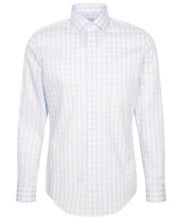 Seidensticker Kent Chemise de travail coupe ajustée  - taille XL - bleu clair
