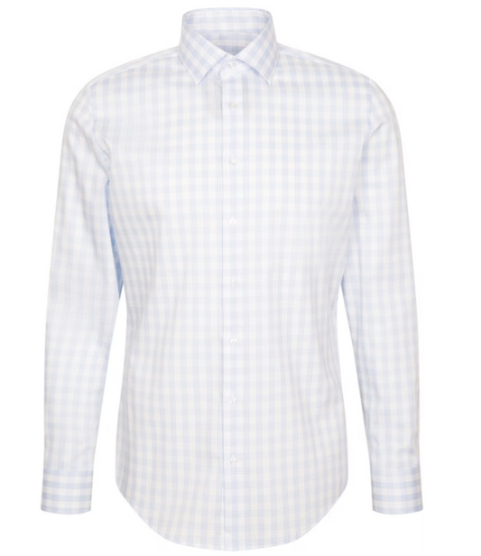 Seidensticker Kent Chemise de travail coupe ajustée  - taille XL - bleu clair