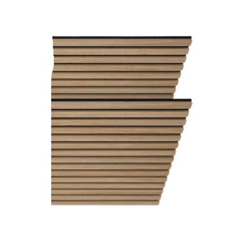 tectake® - Lot de 2 panneaux acoustiques Sonic Wall - chêne clair - Panneau absorbant le son - Isolation acoustique - couleurs variées - dim. par panneau (LxLxH) : env. 120x60x2,1cm
