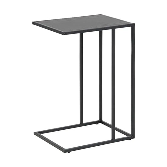 Petite table d'appoint en bois Lisomme Vic - 43 x 35 cm - Noir