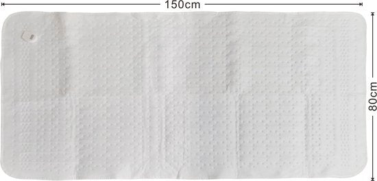 Tomado TEB1505W - Couverture électrique 1 personne - Sous-couverture électrique - Chauffage extra rapide - 150 x 80 cm