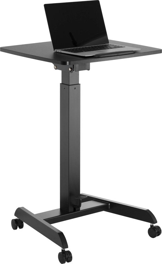 VDD Gaming - Table pour ordinateur portable - Bureau - Station assise - Station de travail - Hauteur réglable - Mobile - Support pour ordinateur portable
