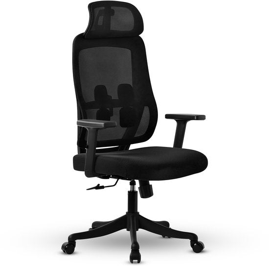 Bayt Ergonomic Office Chair - Chaise de bureau - Chaise de bureau adultes - Chaise de bureau - Réglable - Appui-tête - Noir