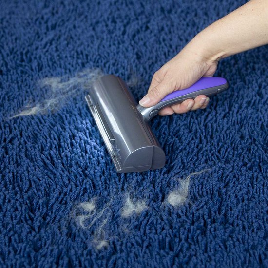 Fur Daddy Deluxe avec batterie rechargeable - rasoir à poils d'animaux pour vêtements - rouleau anti-poils réutilisable pour éliminer sans effort les poils de chat et de chien - brosse anti-poils autonettoyante