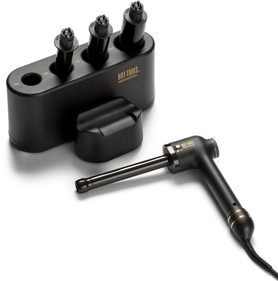 Hot Tools - Professionnel - Kit de bouclage - Fers à boucler 18 mm, 25 mm, 32 mm, 38 mm - Boucles - Outils de coiffure - Boucles