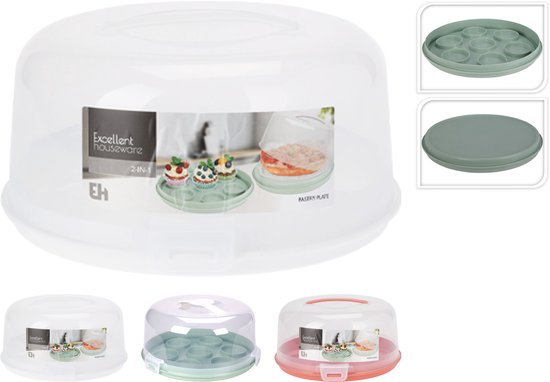 Plateau à gâteaux 2-en-1 en plastique
