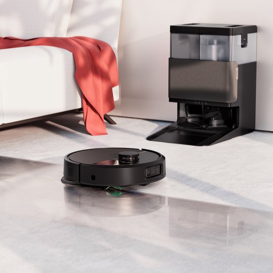 iRobot Roomba® Plus 505 Combo Robot + station de recharge Autowash™ - Robot aspirateur avec fonction de lavage - Noir - N1850