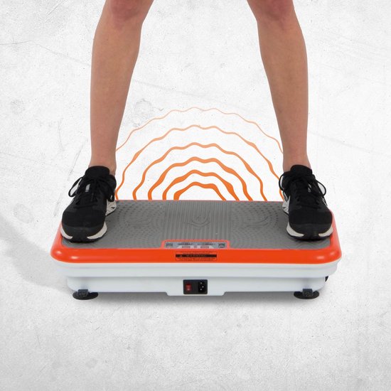 Vibro Shaper - plaque vibrante dotée d'une technologie d'oscillation qui raffermit le corps - PowerPlate sollicite tous les groupes musculaires - sangles Power Stretch incluses