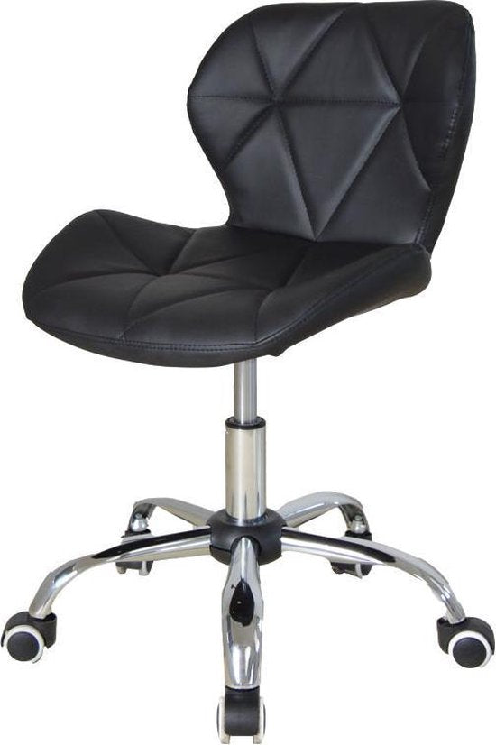 Chaise de bureau au design moderne - fauteuil de direction - hauteur réglable - noir