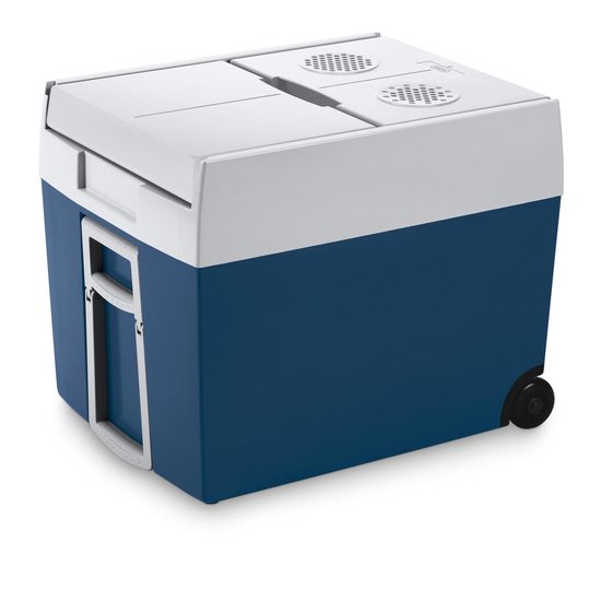 Glacière thermoélectrique Mobicool MT48W avec roulettes - 48 l - 12/230 V - bleu/blanc