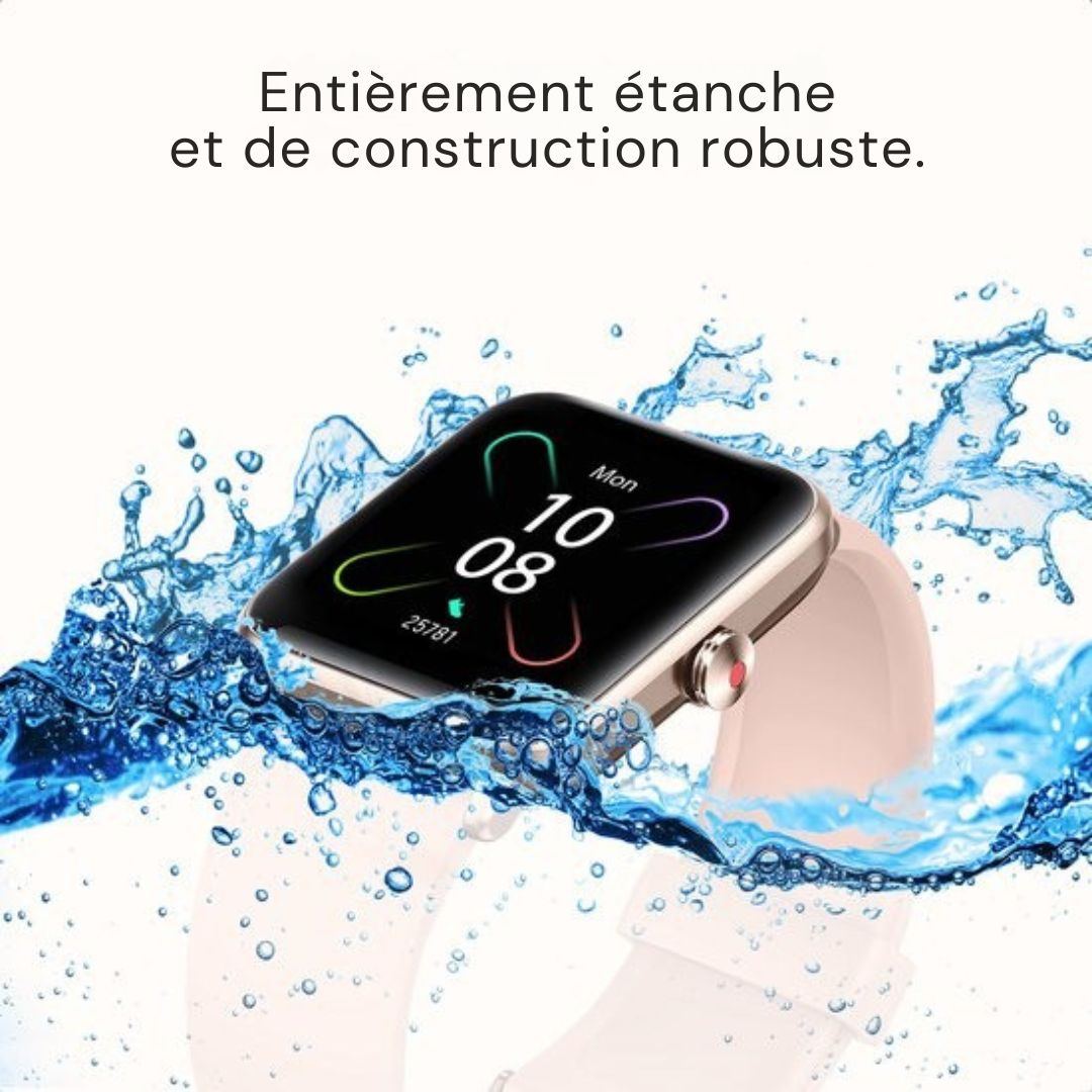 Montre connectée - MAOO BOOST Smartwatch - protecteur d'écran inclus - étanche - femmes - podomètre - rose