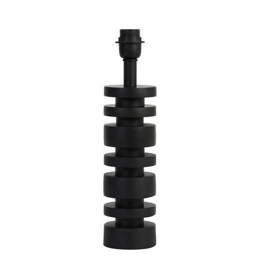 Pied de lampe Desley - Ø 10,5 x 36 cm - Noir mat
