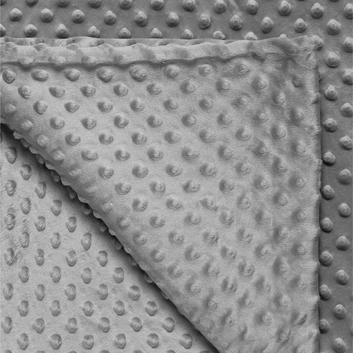Housse de couette pour couverture lestée Ella | Pour les variantes 7 kg et 9 kg de 135x200 cm | Housse en tissu polaire Minky doux et moelleux | Gris