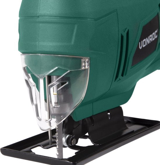 Scie sauteuse VONROC - 550W - système de changement rapide - Accessoires et sac de rangement inclus