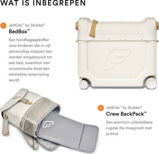 JetKids™ by Stokke® Kit de voyage « Fly Me To The Moon » - Blanc/Blanc