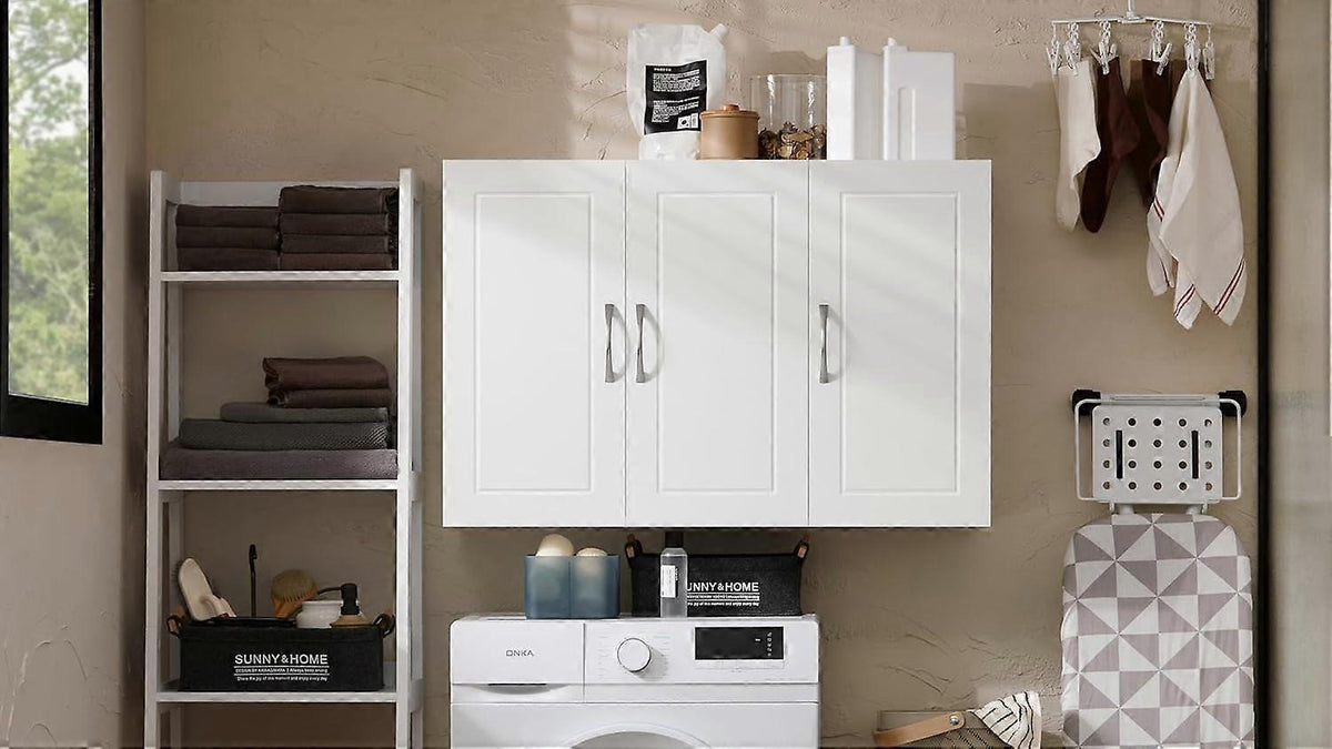 SoBuy Armoire - FRG231-LW - MDF - Max. 36kg. - 90x30x60cm - Blanc