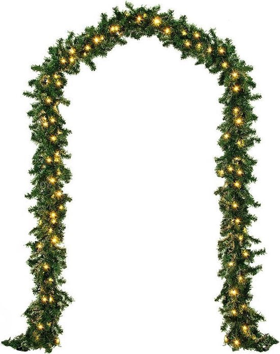 Nordlandia Guirlande Avec Lumières - Timer - Décoration de Noël - 500CM - Guirlande de Noël - Décoration de Noël - 100 LED - Batterie