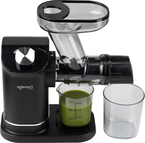 Presse-agrumes - Safecourt Kitchen Slowjuicer -  Presse-légumes et fruits - 300ml - Noir