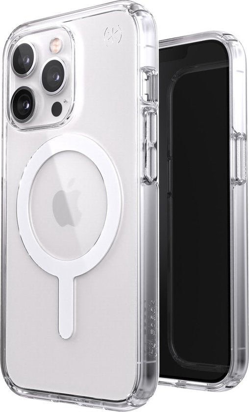 Speck Presidio Perfect Clear + MS Apple iPhone 13 Pro Clear - avec Microban